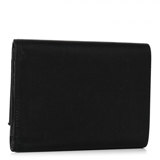 折りたたみ財布 PRADA BLACK NYLON WALLET PRADA Tessuto Nylon Tri-Fold Compact Wallet Black 1034733