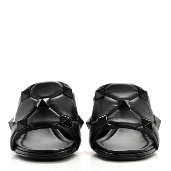 VALENTINO GARAVANI Nappa Quilted Monochrome Roman Stud 65mm