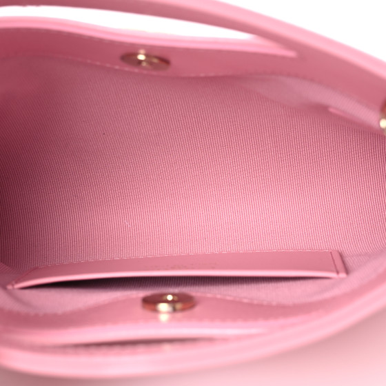 ◇PINK×CHANEL31 nano◇『CHANEL』25P ショッピング バッグ CHANEL Shiny Lambskin Quilted Nano 31 Shopping Bag Pink