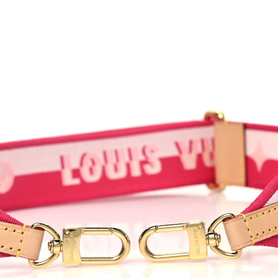 LOUIS VUITTON Jacquard Neverfull BB Shoulder Strap Pink