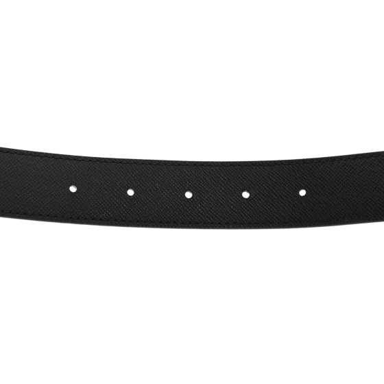 Louis Vuitton ブラックベルト 34/85 LV Initiales Belt Size 85/34