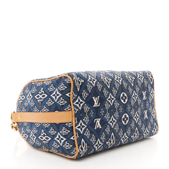 LOUIS VUITTON Jacquard Since 1854 Speedy Bandouliere 25 Blue