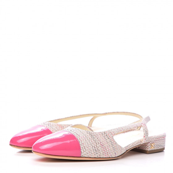 Tweed Slingback Flats herlipto ♡ Tweed Slingback Flats