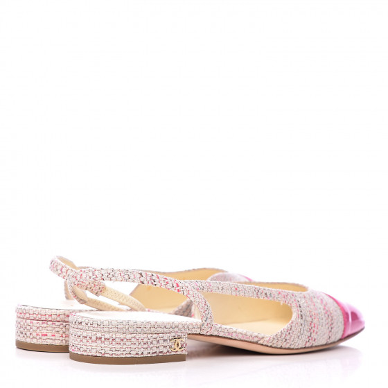 Tweed Slingback Flats herlipto ♡ Tweed Slingback Flats