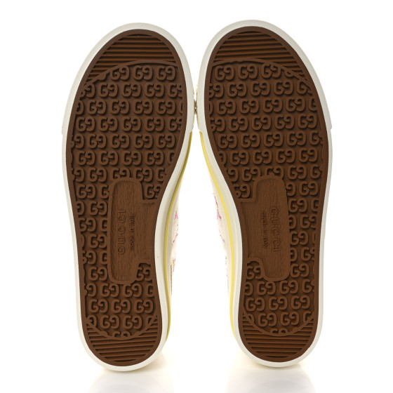 GUCCI Canvas Lame Crystal GG Monogram Womens 1977 Tennis