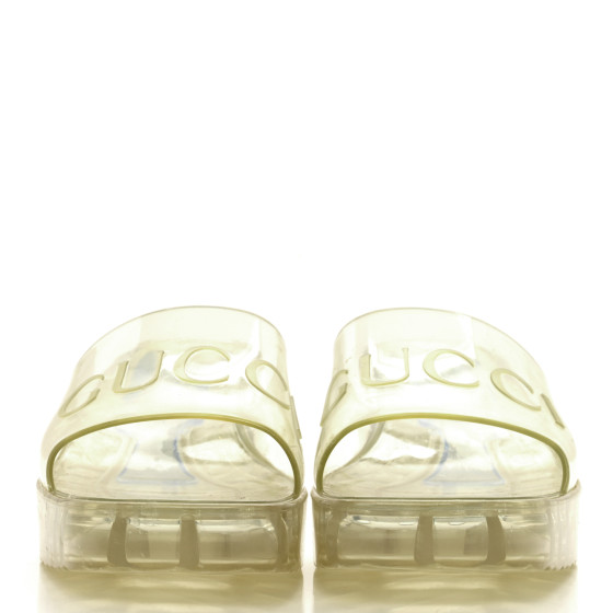 サンダル・ミュール [GUCCI] Women's Logo Rubber Slide Sandals NEW Gucci Rubber Logo Platform 20/60mm Slide Sandals 624730