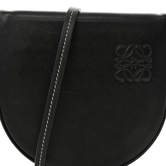LOEWE Soft Calfskin Mini Heel Pouch Black 1670207 | FASHIONPHILE