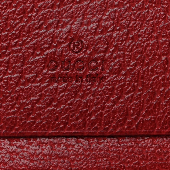 Gucci★素敵！Red Ophidia Flora Card Case Wallet GUCCI GG Supreme Monogram Flora Web Ophidia Card Case Red