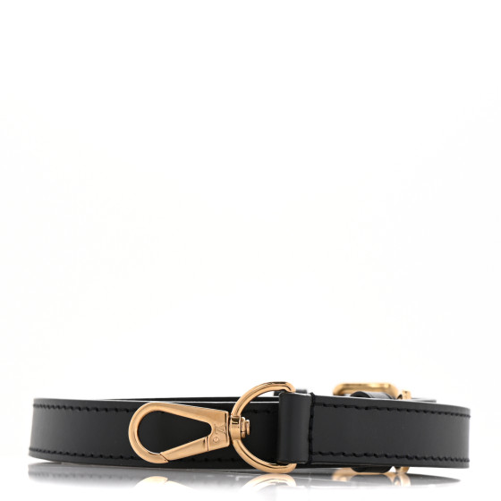 LOUIS VUITTON Calfskin Adjustable Shoulder Strap Black