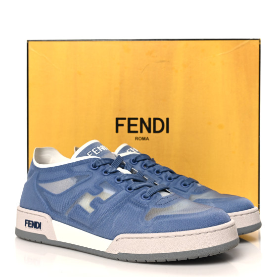 スニーカー FENDI MATCH MESH SNEAKERS FENDI Fabric Mesh Fendi Match Low Top Sneakers 39 Perfect