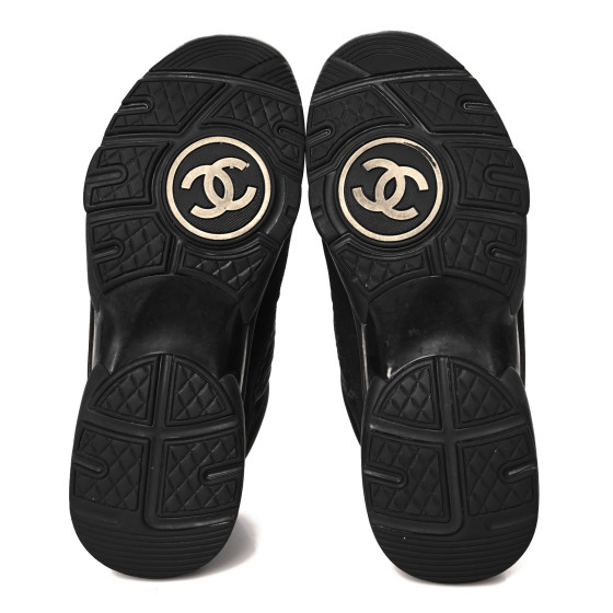 送料込◆入手困難品♪【CHANEL】スニーカー Calfskin & Black org.jpg