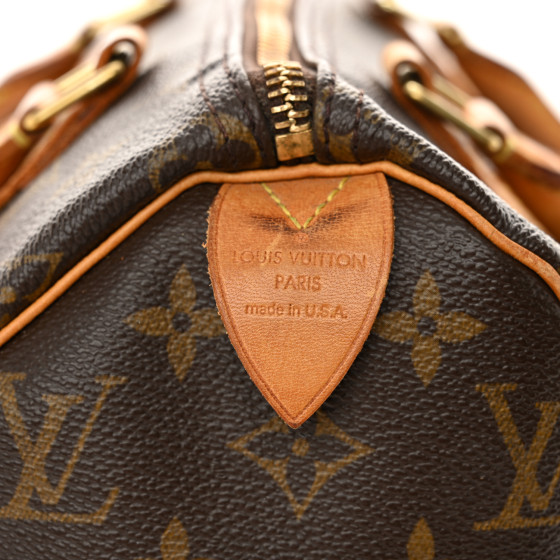 【希少】 LOUIS VUITTON LV Monogram Speedy 25 Vintage レザー Louis Vuitton monogram speedy 25 vintage 1990 – My