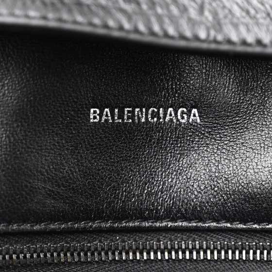 BALENCIAGA Extra Supple Calfskin Crocodile Embossed