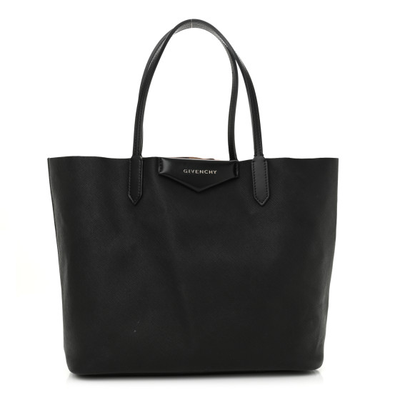 GIVENCHY Coated Canvas Medium Antigona Tote Black 1665797
