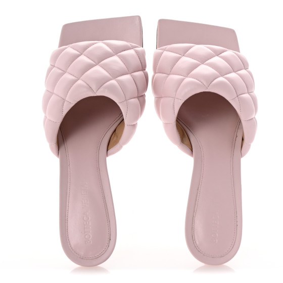 サンダル・ミュール BOTTEGA VENETA Women Sandals 796464V2ED0 6801 Pink Bottega Veneta Padded Flat Sandals in Azalea | FWRD