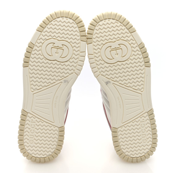 GUCCI レディース GUCCI Calfskin Womens Re-Web Sneakers 39.5 White Pink