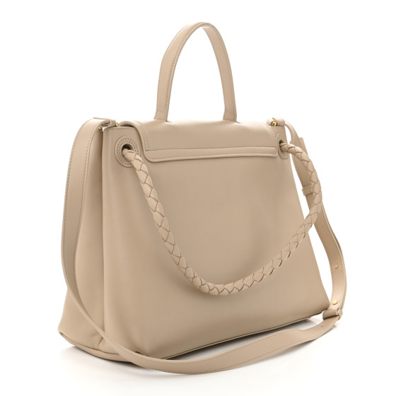 BOTTEGA VENETA Silky Calfskin Medium Ciao Ciao Ecru 1672455