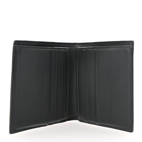 ★ BURBERRY ★ CHARCOAL CHECK 折り財布 BURBERRY Charcoal Check Calfskin Bi-Fold Wallet 1675725