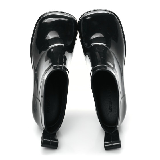 【送料&関税込】Bottega Veneta Shine Ankle Boots BOTTEGA VENETA Rubber Shine Ankle Boots 37 Black 1665079