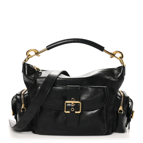 CHLOE | MEDIUM DOUBLE CARRY CAMERA BAG BLACK バッグ CHLOÉ | Medium Double Carry Leather Camera Bag | BLACK