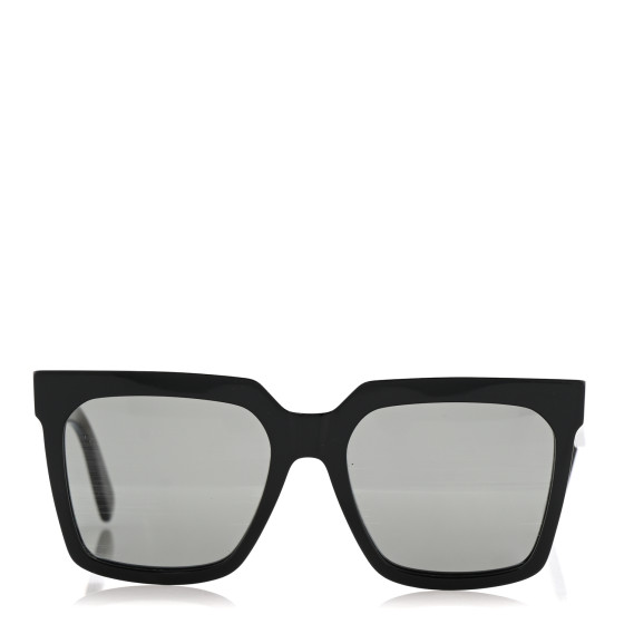 CELINE Acetate Polarized Oversized Sunglasses CL4055IN Black