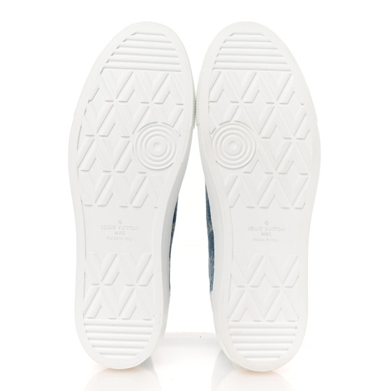 LOUIS VUITTON Calfskin Denim Monogram Mens Tattoo Sneaker