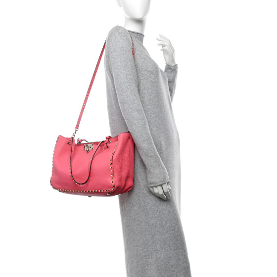 トートバッグ Valentino Garavani Borsa Rockstud Media In Pelle Valentino Garavani Rockstud Medium Tote - Joseph