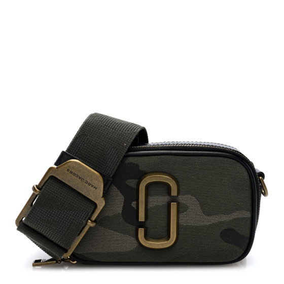 ☆MARC JACOBS☆ JACQUARD カメラバッグ クロスバッグ Marc Jacobs Khaki 'The Camo Jacquard Snapshot' Bag Marc Jacobs