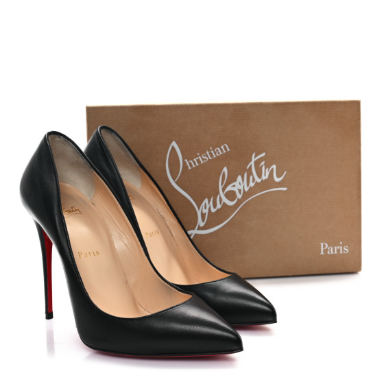 CHRISTIAN LOUBOUTIN Shiny Nappa Pigalle Follies 100 Pumps 39