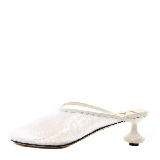 サンダル・ミュール Loewe Sequined Toy Mules Loewe - Toy Transparent Sequin Mule, 45mm | Mitchell Stores
