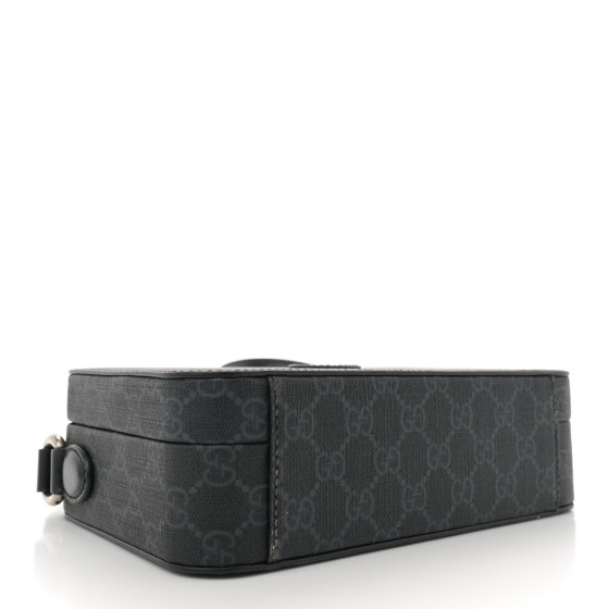 Gucci バッグ ブラック Gucci Black Pebbled Leather 1973 Medium Shoulder Bag