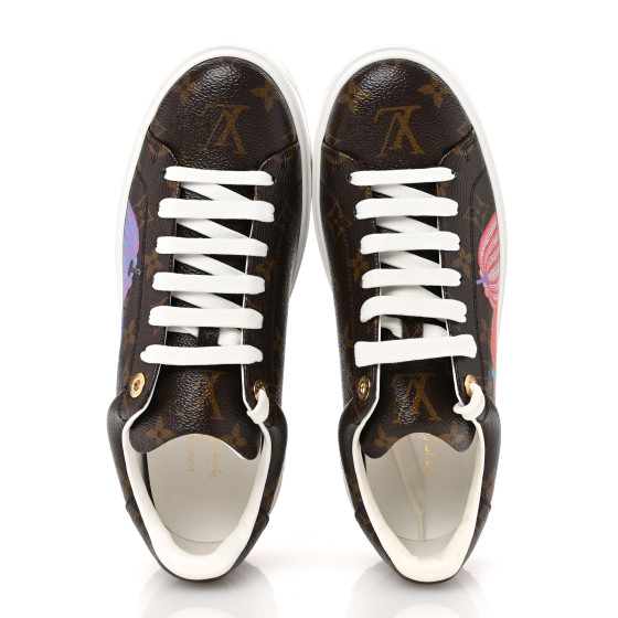LOUIS VUITTON LV X YK Monogram Pumpkin Time Out Sneakers