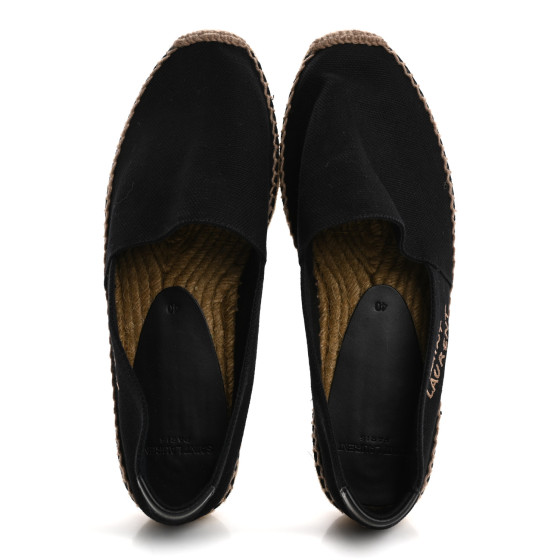 SAINT LAURENT Canvas Nappa Elba Light Logo Embroidered