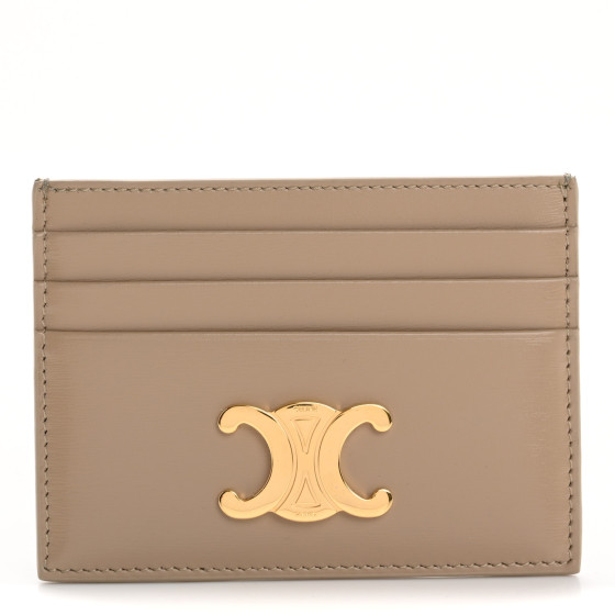 【CELINE】CARD WALLET Women's Compact wallet Triomphe in shiny calfskin | CELINE | 24S