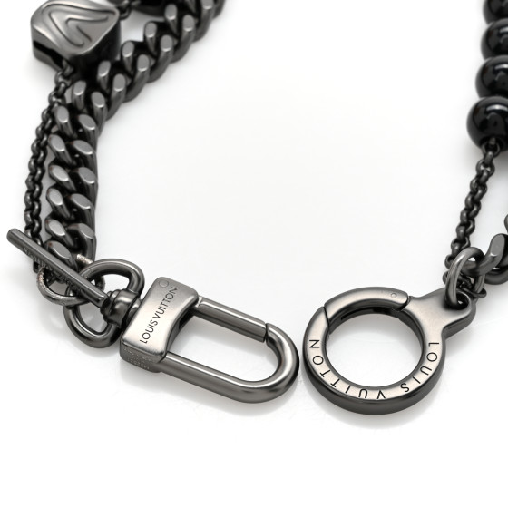 ルイヴィトン チェーンベルト ヴィトン Ruthenium LOUIS VUITTON Ruthenium Vuitton Chain Belt 1663026