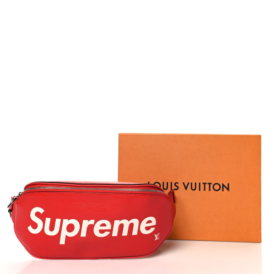 LOUIS VUITTON X SUPREME Epi Bumbag Red 1668077 | FASHIONPHILE