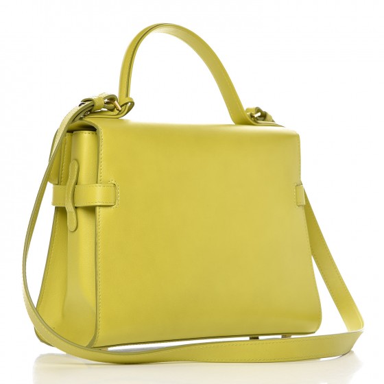 DELVAUX Calfskin MM Tempete Satchel Green 323180 | FASHIONPHILE