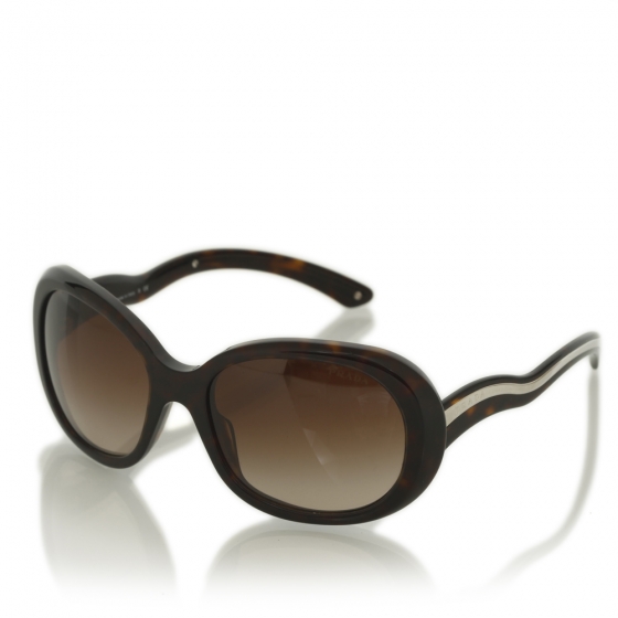 PRADA　プラダ　サングラス　ブラウン　ロゴ　刻印　レディース　SPR08L PRADA Sunglasses SPR 08L Brown 22031 | FASHIONPHILE