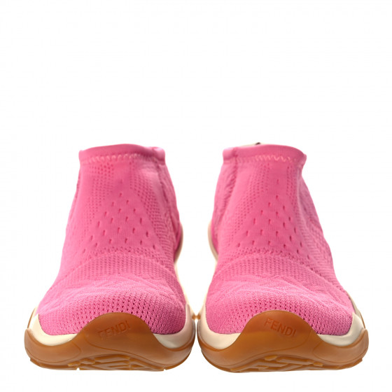 fami FENDI Technical 3D Mesh Womens FFluid Zip Up Sneakers 40.5