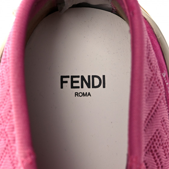 fami FENDI Technical 3D Mesh Womens FFluid Zip Up Sneakers 40.5