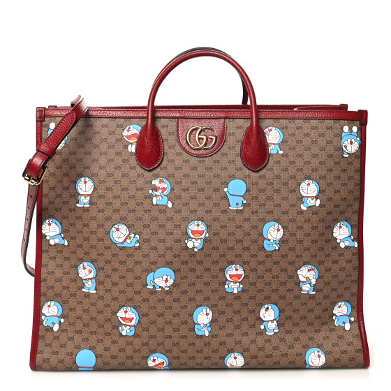 【VINTAGE】GUCCI GG ドラえもん ミニバッグ GUCCI X DORAEMON Mini Vintage GG Supreme Monogram Large Tote