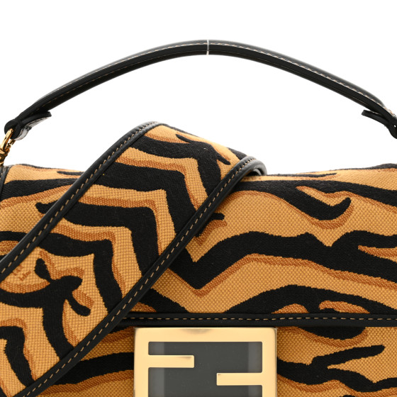 FENDI イニシャル　Y FENDI Canvas Chinese New Year Tiger Embroidered Mini