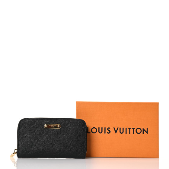 LOUIS VUITTON Empreinte Margot Wallet Black 1615647