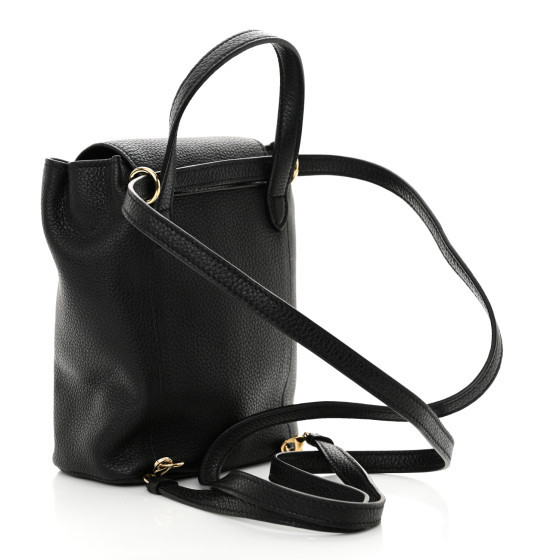 SALVATORE FERRAGAMO Grained Calfskin Mini Gancini Backpack