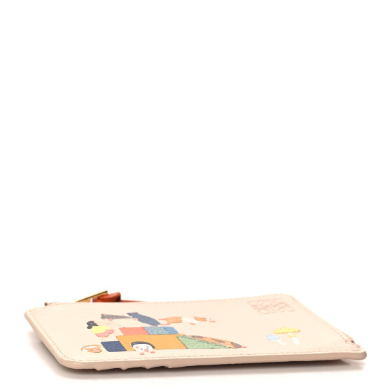 Loewe x Suna Fujita 【コラボ☆Hamster Leather Card Case 】 x Suna Fujita Hamster leather card case in orange - Loewe