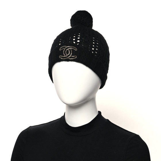 ニットキャップ・ビーニー SAINT LAURENT Black Cashmere Beanie Hat Saint Laurent Cashmere beanie | Men's Accessories | Vitkac