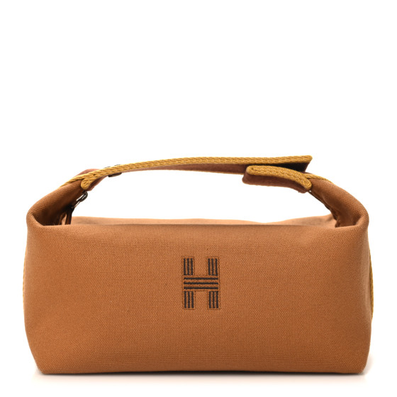 hermes canvas pouch