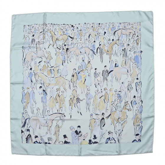 HERMES Silk Paddock Scarf 90 428893 | FASHIONPHILE