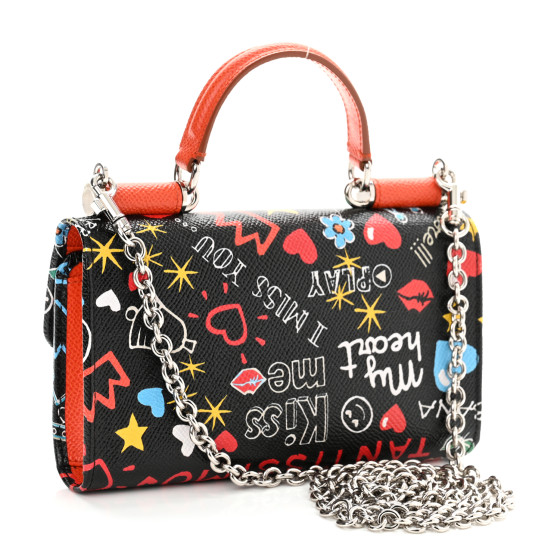 DOLCE & GABBANA Dauphine Graffiti Print Mini Sicily Von