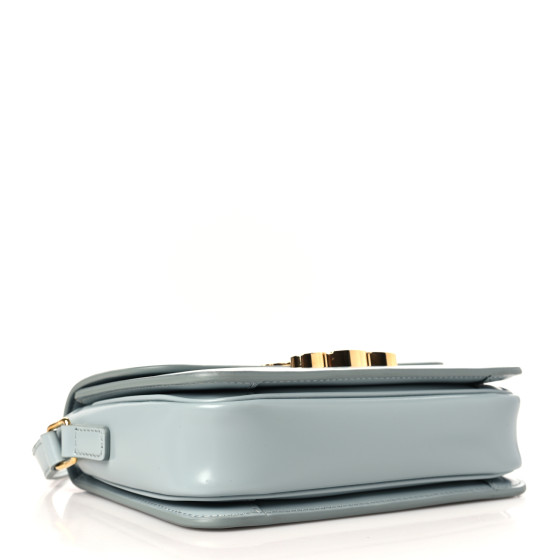 Aki　セリーヌ CELINE Shiny Calfskin Teen Triomphe Blue Gray 1300774